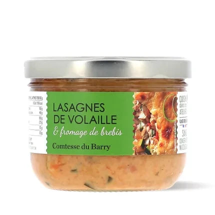 LES LASAGNES DE VOLAILLE ET FROMAGE DE BREBIS