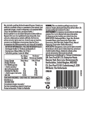 LYRE'S CLASSICO (BOISSON PÉTILLANTE NON ALCOOLISÉE)