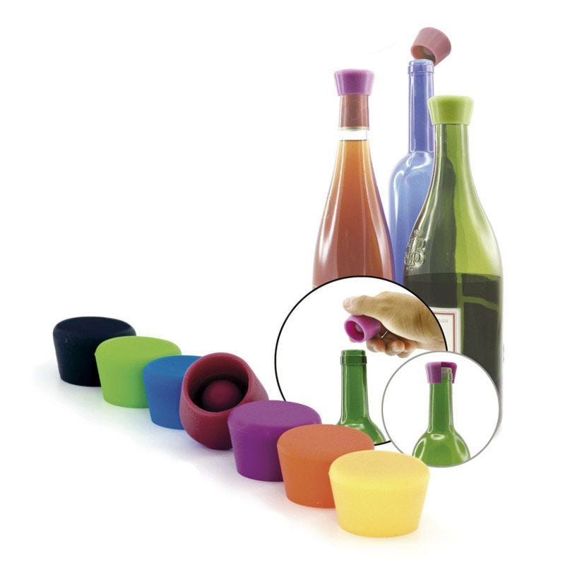 TAPÓN DE SILICONA PARA VINO(2 UNID)
