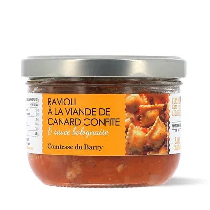 RAVIOLI AU CONFIT DE CANARD ET À LA SAUCE BOLOGNAISE